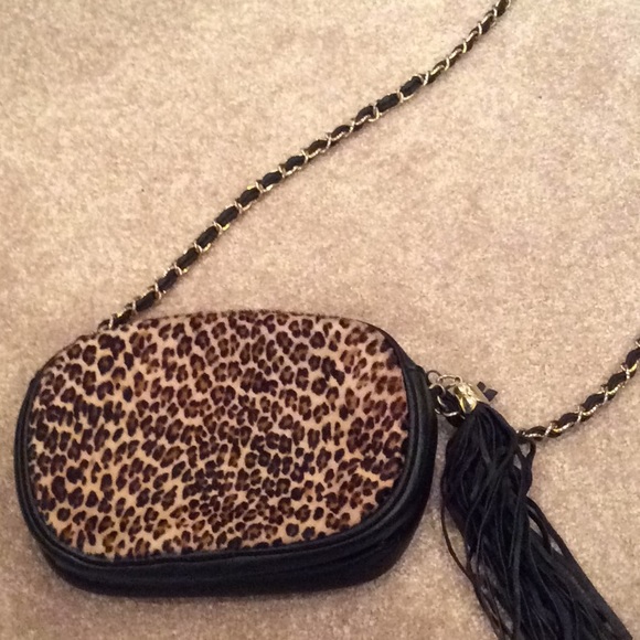 Handbags - Animal print leather and fur mini bag, shoulder